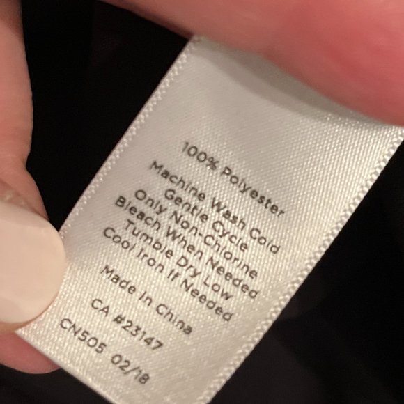 Talbots Black Loose Fitting Blouse - Tie Sleeves - XL. (Like New) - Picture 16 of 16